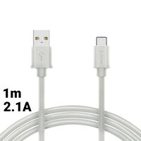Cablu Type-C Devia Smart White 1m (sincronizare si incarcare)