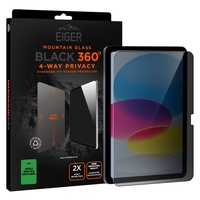 Eiger Folie Sticla Mountain Glass Privacy GRS iPad 10.9 inch (10th generation)/iPad 11 (11th Gen) Black