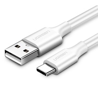 Ugreen Cablu USB la Type-C, Fast Charging 18W, 3A, 1m, Alb