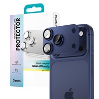 Benks Folie Sticla Camera Glass Warrior Metal Integrated iPhone 17 Pro, Albastru