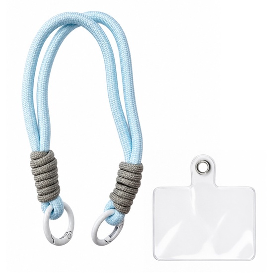 Lemontti Snur de mana pentru telefon Braided, 26cm, Albastru