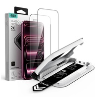 Esr Pachet 2 buc Folie Sticla UltraFit iPhone 18 Pro / 17 Pro Black , cu aplicator inclus