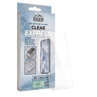 Eiger Folie Sticla Mountain Glass GRS Express iPhone 18 Pro/ 17/ 17 Pro/ 16 Pro cu aplicator inclus, Clear