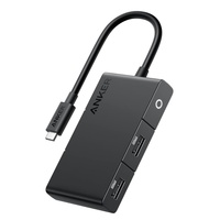 Anker Multihub 5 in 1 Type-C PD 100Wm porturi HDMI(M) 4K 30Hz,2xUSB 3.2 gen1, USB Type-C,conectare prin USB Type-C(T),rata transfer 5Gbps, Negru