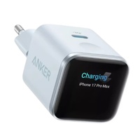 Anker Incarcator Retea Smart Display Fast Charging PD 45W, Type-C, Albastru