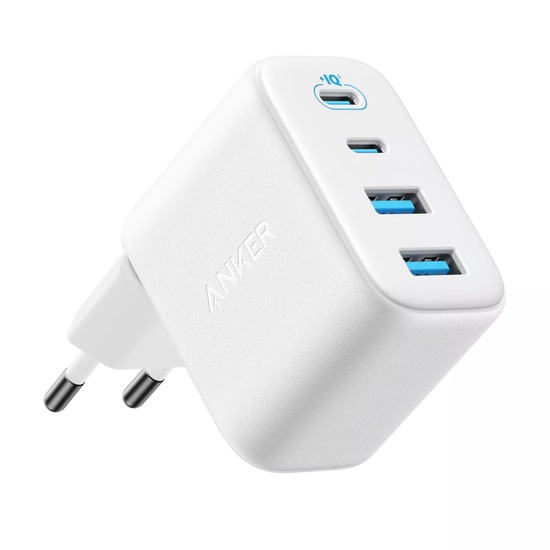 Anker Incarcator Retea Zolo Fast Charging PD 3.0,50W, 2 x USB-C, 2 x USB-A, Alb